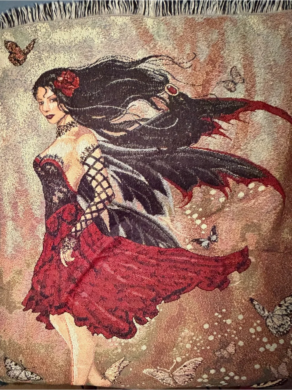 Gothic Fairy Fantasy Art Tapestry/Blanket Throw Northwest Co. 60
